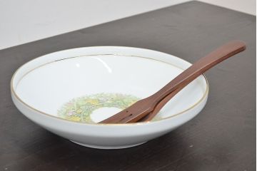 昭和中期　ノリタケ　Noritake　花柄　ボウル皿(深皿、日本陶器)　Y926A(R-046808)