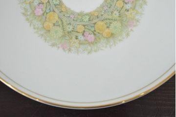 昭和中期　ノリタケ　Noritake　花柄　ボウル皿(深皿、日本陶器)　Y926A(R-046808)
