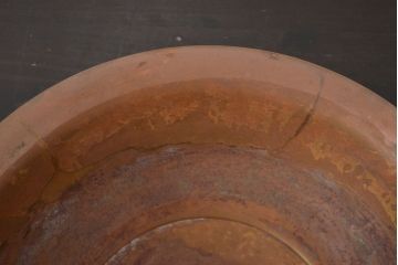 古い　銅製　洗面器　重量650g(アンティーク、レトロ、ビンテージ)(R-046810)