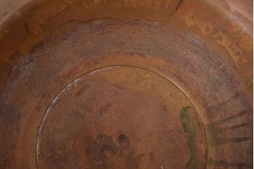 古い　銅製　洗面器　重量650g(アンティーク、レトロ、ビンテージ)(R-046810)