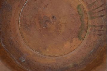 古い　銅製　洗面器　重量650g(アンティーク、レトロ、ビンテージ)(R-046810)