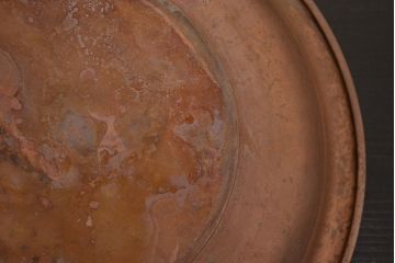 古い　銅製　洗面器　重量650g(アンティーク、レトロ、ビンテージ)(R-046810)