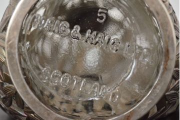 STERLING　SILVER　銀製　竹の図　透かし　デカンタ(重量790g)(R-046811)