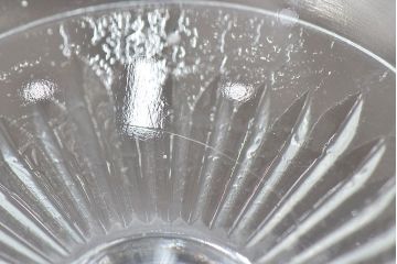 昭和レトロ　当時物　乳白暈し　氷コップ5個セット(プレスガラス)(R-046812)