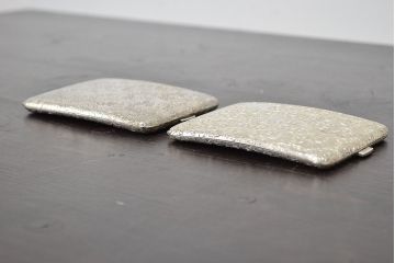 アンティーク　スターリングシルバー950　シガレットケース2点(唐草、彫金)(R-046815)