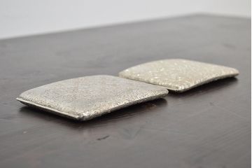 アンティーク　スターリングシルバー950　シガレットケース2点(唐草、彫金)(R-046815)