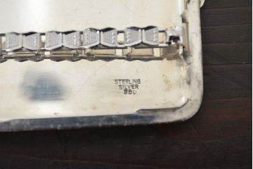 アンティーク　スターリングシルバー950　シガレットケース2点(唐草、彫金)(R-046815)