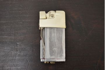 アンティーク　スターリング　エルジン　シガレットケース　ライター　共箱(シルバー、重量185g)(R-046818)