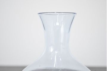 昭和レトロ　花柄　切子　水注(水次、グラス、コップ)(R-046819)