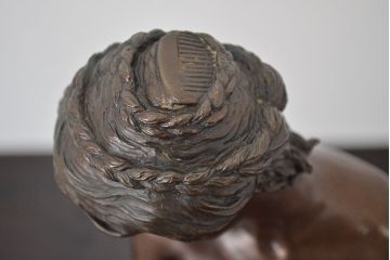 林良慶　ブロンズ像　はじらいの時　裸婦像(R-046822)