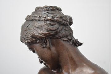 林良慶　ブロンズ像　はじらいの時　裸婦像(R-046822)