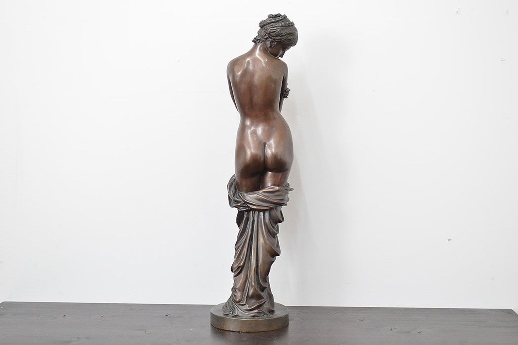 林良慶　ブロンズ像　はじらいの時　裸婦像(R-046822)