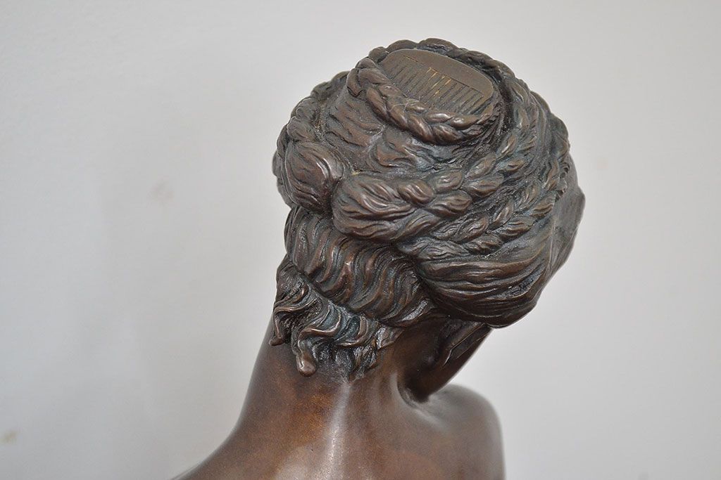 林良慶　ブロンズ像　はじらいの時　裸婦像(R-046822)