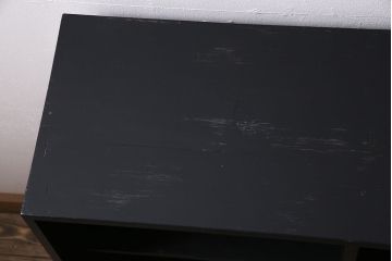 アンティーク家具　大正期　ペイント メンズライクな空間におすすめの収納棚(本棚)(R-046833)