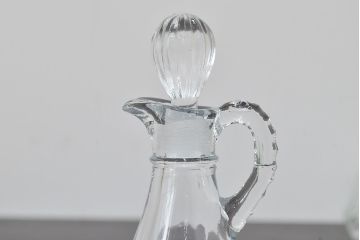 昭和初期〜中期　古い醤油差し　花瓶など4点(ヒゲタ、レトロ、ガラス)(R-046839)