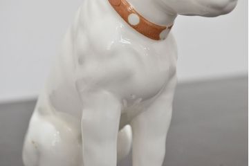 昭和レトロ　古いビクターニッパー犬2点　灰皿1点(Victor、日本音響精器株式会社)(R-046840)