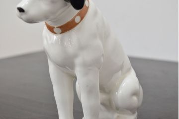 昭和レトロ　古いビクターニッパー犬2点　灰皿1点(Victor、日本音響精器株式会社)(R-046840)