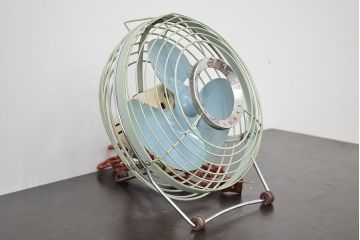 昭和レトロ　古い　ナショナル扇風機(National、3枚羽)(R-046841)