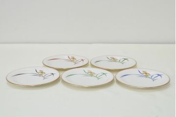 未使用　ノリタケ(Noritake)　京香旬彩　銘々皿5枚 / 香蘭社　貴婦人中皿5枚(R-046842)