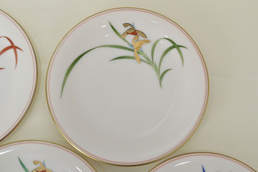 未使用　ノリタケ(Noritake)　京香旬彩　銘々皿5枚 / 香蘭社　貴婦人中皿5枚(R-046842)