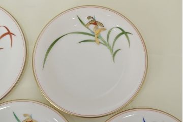 未使用　ノリタケ(Noritake)　京香旬彩　銘々皿5枚 / 香蘭社　貴婦人中皿5枚(R-046842)