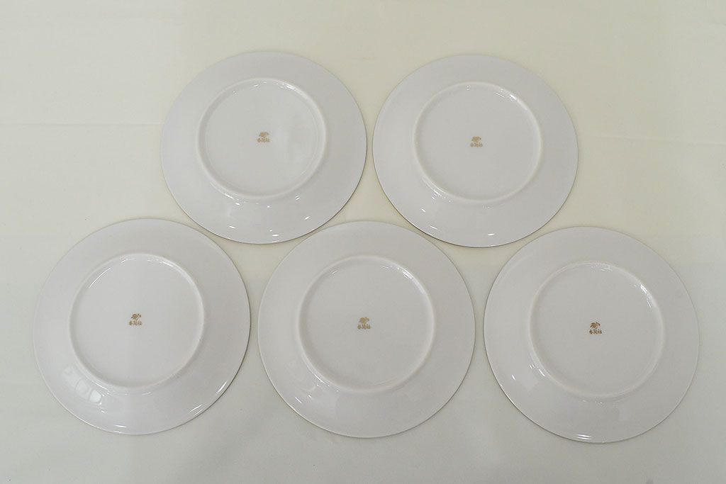 未使用　ノリタケ(Noritake)　京香旬彩　銘々皿5枚 / 香蘭社　貴婦人中皿5枚(R-046842)