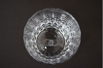 フランス　バカラ　Baccarat　ロックグラス　ピカデリー　3客セット(フルレッドクリスタルガラス)(R-046843)