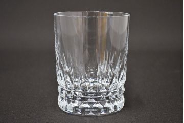 フランス　バカラ　Baccarat　ロックグラス　ピカデリー　3客セット(フルレッドクリスタルガラス)(R-046843)
