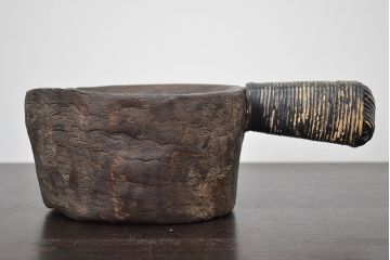 古い　パイプ置?(葉巻、喫煙具、木製台、オブジェ)(R-046857)