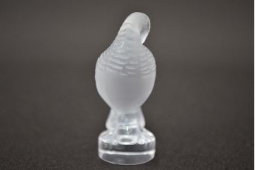 ラリック　鳥置物2点(クリスタル、オブジェ、LALIQUE)(R-046858)