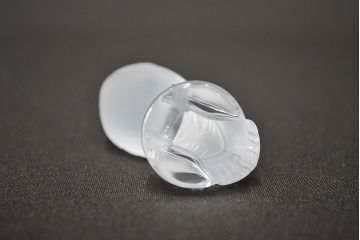 ラリック　鳥置物2点(クリスタル、オブジェ、LALIQUE)(R-046858)