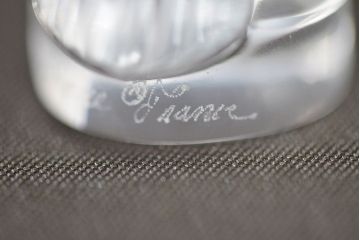 ラリック　鳥置物2点(クリスタル、オブジェ、LALIQUE)(R-046858)