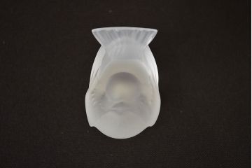 ラリック　鳥置物2点(クリスタル、オブジェ、LALIQUE)(R-046858)