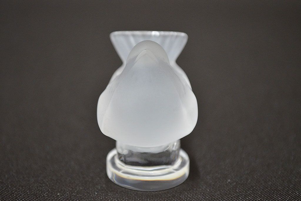 ラリック　鳥置物2点(クリスタル、オブジェ、LALIQUE)(R-046858)
