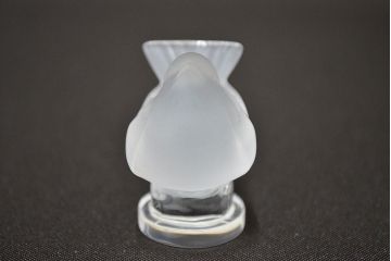 ラリック　鳥置物2点(クリスタル、オブジェ、LALIQUE)(R-046858)
