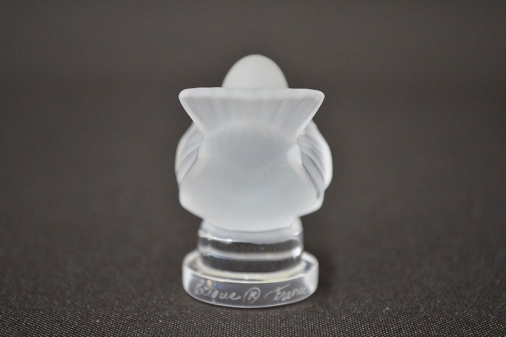 ラリック　鳥置物2点(クリスタル、オブジェ、LALIQUE)(R-046858)