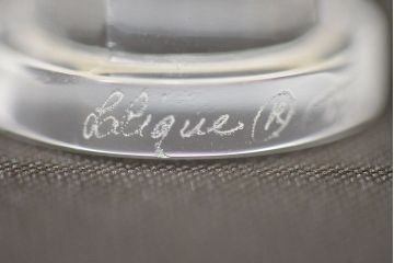 ラリック　鳥置物2点(クリスタル、オブジェ、LALIQUE)(R-046858)