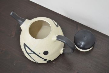 大貫博之　急須・湯呑セット(笠間焼、作家物)(R-046859)