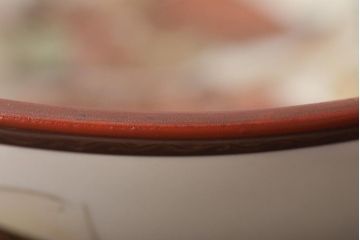 明治期　九谷焼　色絵皿　武者絵　深皿(和食器、鉢)(R-046861)