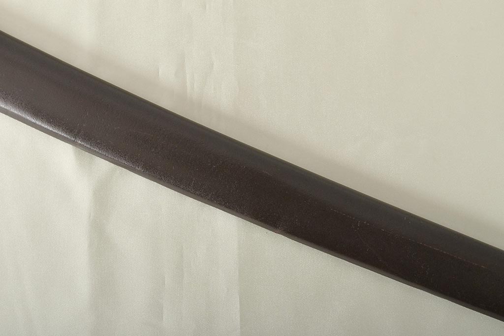 旧日本軍　九八式軍刀鞘(鉄鞘、刀装具、陸軍)(R-046868)