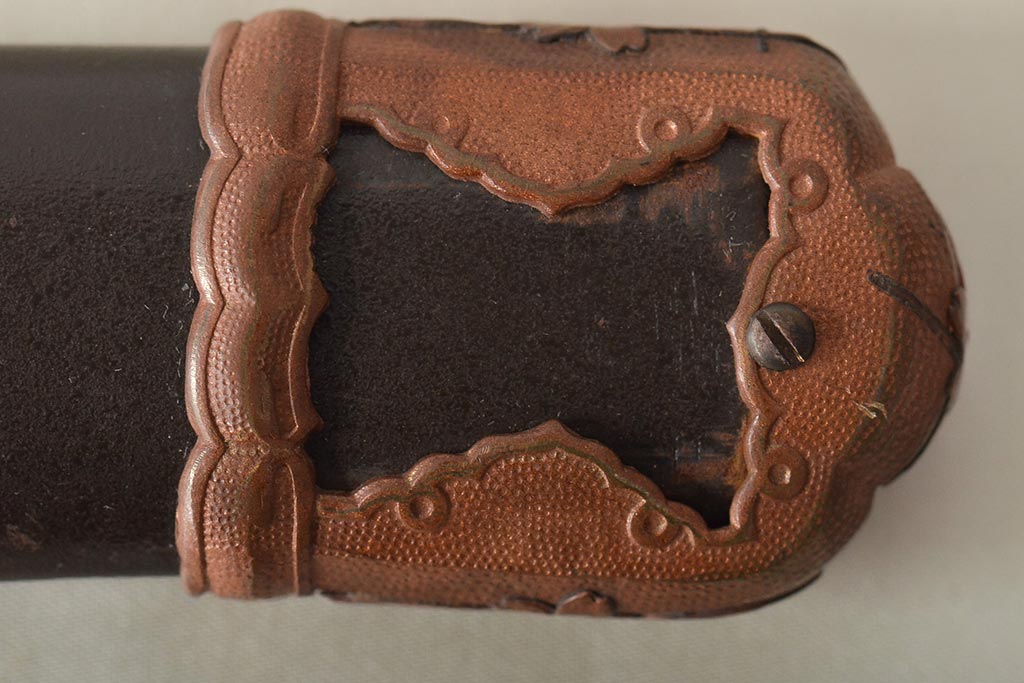 旧日本軍　九八式軍刀鞘(鉄鞘、刀装具、陸軍)(R-046868)