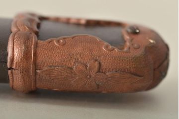 旧日本軍　九八式軍刀鞘(鉄鞘、刀装具、陸軍)(R-046868)