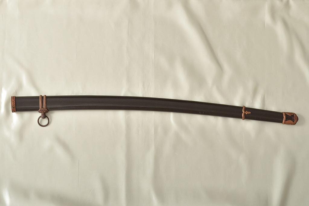 旧日本軍　九八式軍刀鞘(鉄鞘、刀装具、陸軍)(R-046868)