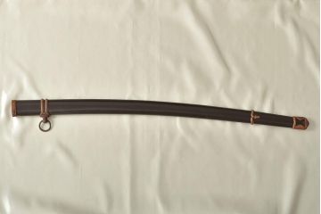 旧日本軍　九八式軍刀鞘(鉄鞘、刀装具、陸軍)(R-046868)