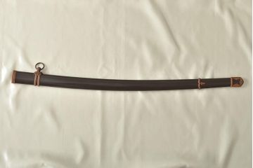 旧日本軍　九八式軍刀鞘(鉄鞘、刀装具、陸軍)(R-046868)