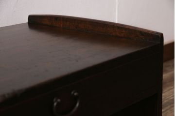 アンティーク家具　明治大正期　スギ材　味わいたっぷりの古い文机(ローテーブル)(R-046886)
