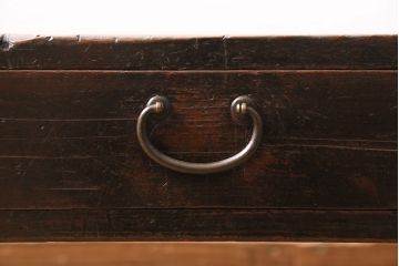 アンティーク家具　明治大正期　スギ材　味わいたっぷりの古い文机(ローテーブル)(R-046886)