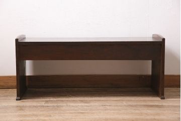 アンティーク家具　明治大正期　スギ材　味わいたっぷりの古い文机(ローテーブル)(R-046886)