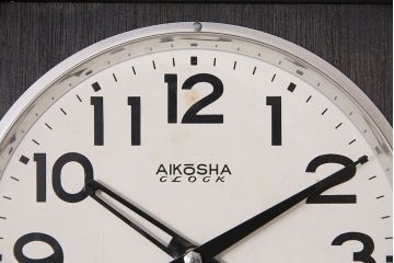 アンティーク時計　昭和中期　AIKOSHA(愛工舎)　ゼンマイ式　30DAY　シックな雰囲気が魅力の掛け時計(柱時計、振り子時計)(R-046889)