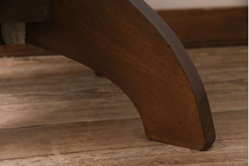 アンティーク家具　昭和中期　ナラ材　落ち着いた雰囲気のレトロな回転チェア(ドクターチェア、アームチェア、回転椅子)(R-046892)